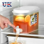 3.5L Cold Water Jug With Tap Drink Water Kettle New Fruit Teapot  Refrigerator