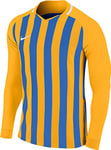 NIKE Men's Men's Nike Striped Division Iii Football Jersey Long Sleeved T shirt, University Gold/Royal Blue/White/(White), S UK