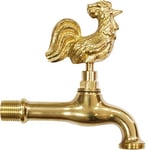 Boutté 402Q Robinet de Jardin élégant avec Motif Animal en Laiton Fontaine Manette Coq | Entrée 15x21, Or