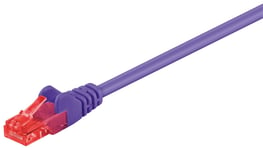 MicroConnect nettverkskabel - 25 cm - purpur