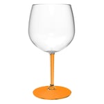 Gin & Tonic plastglas orange stjälk och fot 58 cl