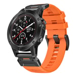 26 mm klokkerem for Garmin Fenix 3/5/5X/6X/7X Oransje