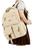 FIORETTO Sac à dos d'écolier pour femme, fille, adolescente, sac d'école, sac à dos pour ordinateur portable de 14 pouces, léger et résistant à l'eau