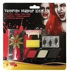 RUBIES - Accessoire pour Déguisement Adulte HALLOWEEN Officiel - Kit de Maquillage Vampire - Dents de Vampire, Petite Palette de Couleurs - À Partir de 14 ans - Pour Costume Halloween