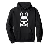 Funny Bunny Skull Crossbones Egg Hunt Easter Day Pullover Hoodie