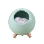 Cute Cat Touch LED-yövalo, Söpö Kitten Sängyn Mukana nukkuva lamppu USB Ladattava Touch Atmosphere Valaisin olohuoneeseen Makuuhuoneen Toimisto Toimisto Koti vihreä