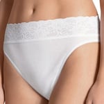 Calida Trosor 2P Lycraspitze Panty Vit bomull X-Small Dam