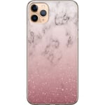 Apple iPhone 11 Pro Max Transparent Mobilskal Glitter och marmor