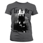 Hybris Beatles - Let It Be Girly Tee (Dark-Heather,XL)
