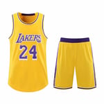 #24 Kobe Bryant Basketboll Kit Lakers Ungdomströja 4XL