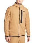 Nike Tech Fleece Full-Zip Winterized Hoodie - Brown