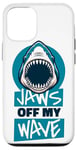 Coque pour iPhone 12/12 Pro Jaws Off My Wave Requin baleine Blanc