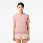 Lacoste T-shirt molleton teinture naturelle Taille 34 Rose