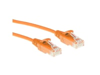 Act Orange 0.15 Meter Lszh U/Utp Cat6 Datacenter Slimline Patch Cable Snagless With Rj45 Connectors (Dc9130)