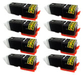 8x PGI570XL Black 24ml Ink Cartridges For Canon PIXMA MG7750 MG7751 Printers