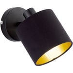 Etc-shop - Applique murale dimmable black gold lampe télécommandée spot mobile dans un ensemble comprenant des lampes led rvb
