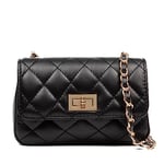 FIRENZE ARTEGIANI. Amaro Women's Shoulder Bag Genuine Leather Sauvage Padded 20 x 9 x 13 cm Colour: Black, Black/White, Utility