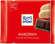 Dark Chocolate Marzipan 100g - Pack of 12, German Treats, Premium Quality