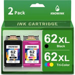 62 Xl Encre Compatible Avec Cartouche 62 Xl Noir Et Couleur D'Encre Multipack Pour Envy 5640 5540 7640 Officejet 200 5740 Imprimante[X1397]