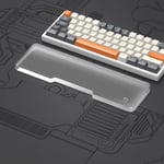 Repose-poignet pour Mini 60% Clavier-Wrist Rest-Premier Acrylique Transparent-Pieds en Caoutchouc Antidérapant-Ergonomique Keyboard Palm Rest pour Office/Gaming/Typing/Laptop