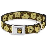 Buckle Down Dc-wdy273-l Dyhp Pot de Miel en Couleur Noir/Browns Collier de Chien, L/15–66 cm