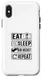 Coque pour iPhone X/XS Eat Sleep Air Hockey Repeat - Funny Air Hockey