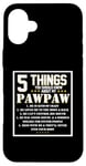 iPhone 16 Plus 5 Things You SHould Know About My Grandpa Pawpaw Case