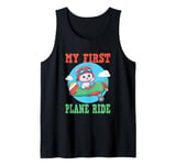 First Time Flyer Airplane Kids Holiday Trip Journey Tank Top