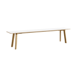 HAY CPH215 Deux 2.0 bänk 200 cm Pearl white-lacquered oak