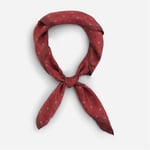 Neck Scarf Silk - Red Flower