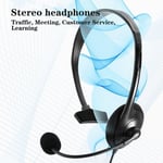 Mic Headworn Unilateral Earphones for Call PC Head-mounted Single-ear Headset