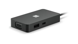 Microsoft SWV-00004 grensesnitt-hub USB 3.2 Gen 2 (3.1 Gen 2) Type-C 1000 Mbit/s Sort