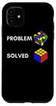 iPhone 11 Speed Cubing Master Rubiks Cube Colorful Rubix 80s Vintage Case