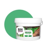 BOX DECO COULEURS Peinture murale naturelle écologique aspect satin intérieur Natura - 10L / 130m², Vert Cactus