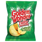 Golden Wonder Cheese and Onion Crisps 32.5g 32 Pack