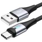 Câble Usb C 2M,3.1A Charge Rapide Cable Usb C Nylon Tressé Cable Chargeur Usb C Pour Iphone 15/15 Pro Max,Samsung Galaxy S24 S23 S22 S21 S20,Note 20 10,Huawei P40 P30,Google Pixel¿