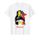 Belgium Girl Belgian girl Belgium woman flag T-Shirt