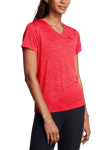 Under Armour Tech Short Sleeve Sports Top, Racer Red/Black