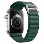 Alpine Loop-band för Apple Watch-rem 49 mm 44 mm 40 mm 45 mm 41 mm 42 mm 38 mm 38 40 44 45 mm armband iWatch Ultra Series 7 6 3 Se 8 dark green 42 44 45 49mm