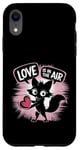 Coque pour iPhone XR Passion Is in the Air Adorable renard romantique Saint-Valentin