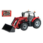 TRATTORE MASSEY FERGUSON 6616 TRACTOR WITH FRONT LOADER 1:32 Britains Die Cast