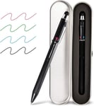 Stylet 5 En 1 Et Stylo Multicolore En Un, Stylo Multifonction Avec Coffret Cadeau En Métal, Stylo À Bille Noir, Bleu, Rouge, Vert, Ipad Avec Stylet Universel Multicolore Pour Écrans Tactiles