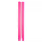 True Grace Paraffin Wax Dinner Candle, Fluorescent Pink, Pair