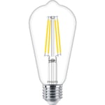 10 st Master Value LED Standard Dimbar 5,9W 927 E27 ST64 klar 806lm