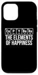 iPhone 12/12 Pro Capybara The Elements Of Happiness Periodic Table Funny Case