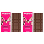 Montezuma's Hot Pickle, 37% Cocoa, Milk Chocolate with Chilli & Lime, Gluten Free & Organic, 90g Bar (Pack of 2)