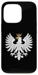 Coque pour iPhone 13 Pro Aigle blanc minimaliste symbole polonais de fierté et de patrimoine