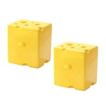 1X(Sliced Cheese Container 2pcs Cheese Slice Holder Plastic Refrigerator9082