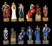 Chess Pieces Set - King Arthur Legend | Round Table, Veronese Knight, 6.5-8 cm