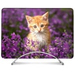 Coque Intégrale Pour MacBook Pro Touch Bar 13.3 Animal Chat Violet